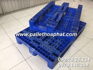 Pallet nhựa xanh dương 800x1200x150mm